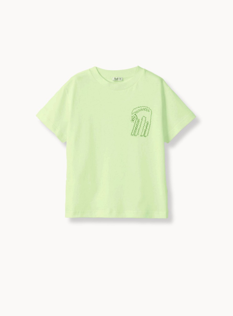 T-shirt in jersey con ricamo - T-shirt - Il Gufo