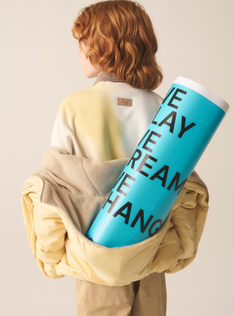 Sweat à imprimé aérographe - Jaune | Il Gufo