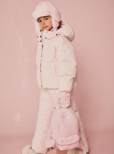 Boxy jacket in recycled nylon - Pink | Il Gufo