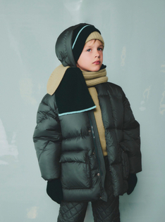 Doudoune en nylon avec capuche - Vert | Il Gufo