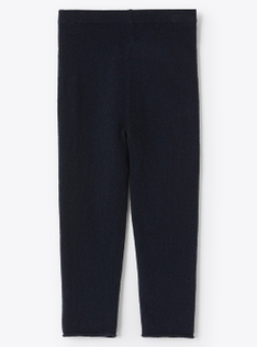 Navy merino wool leggings - Blue | Il Gufo
