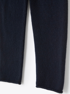 Navy merino wool leggings - Blue | Il Gufo