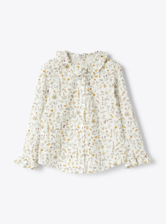 Liberty Fabric shirt - White | Il Gufo
