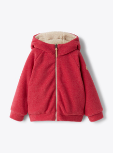Giacca reversibile in pile - Rosso | Il Gufo