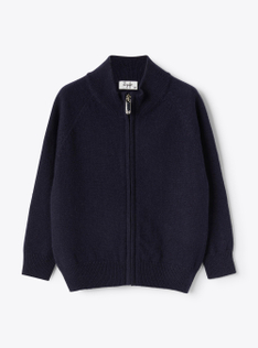 Cardigan en cachemire - Bleu | Il Gufo