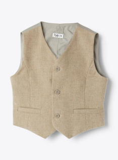 techno-wool vest - Brown | Il Gufo