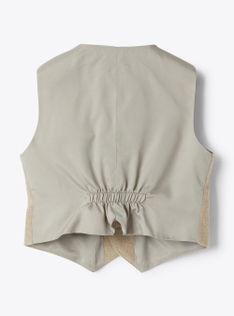 techno-wool vest - Brown | Il Gufo