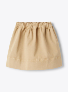 Gonna svasata in gabardine - Beige | Il Gufo