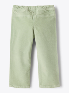 Pantalone in velluto liscio - Verde | Il Gufo