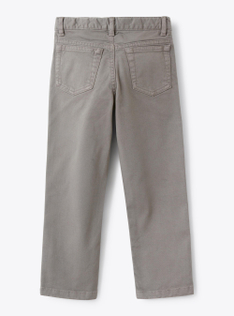 Pantalone 5 tasche in gabardine - Grigio | Il Gufo