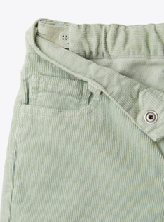 Pantalone 5 tasche in velluto - Verde | Il Gufo