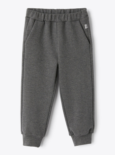Cotton fleece joggers - Grey | Il Gufo
