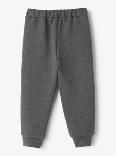 Cotton fleece joggers - Grey | Il Gufo