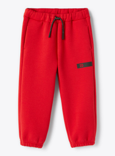 Joggers in felpa garzata - Rosso | Il Gufo