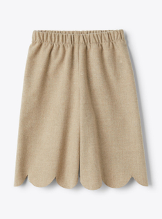 Weit geschnittene Techno-Wollhose - Braun | Il Gufo