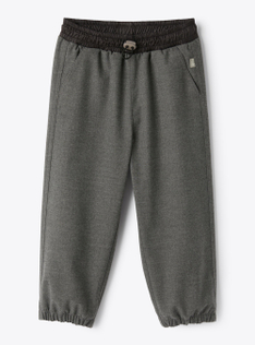 Joggers in tecno lana - Grigio | Il Gufo