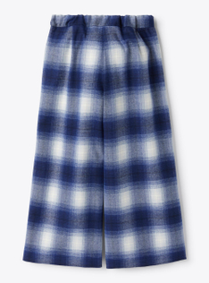 Pantalone palazzo in tecno lana - Blu | Il Gufo