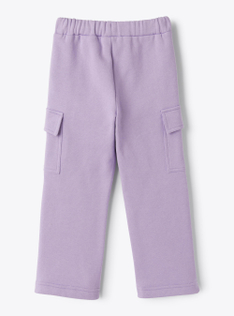 Pantalone cargo in felpa - Fucsia | Il Gufo