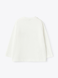 Printed jersey T-shirt - White | Il Gufo