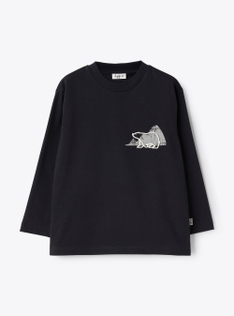 Printed jersey T-shirt - Blue | Il Gufo