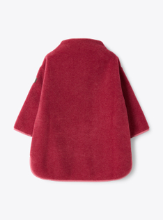 Fleece dress with pocket - Red | Il Gufo