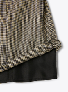 Lurex houndstooth dress - Black | Il Gufo
