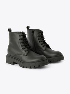 Stivaletto in pelle - Nero | Il Gufo