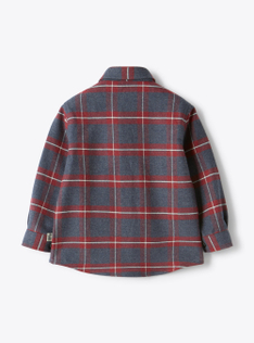Chemise en flanelle à carreaux - Rouge | Il Gufo