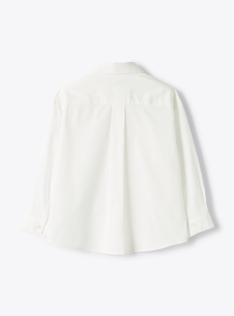 Camicia taglio classico con ricamo - Bianco | Il Gufo