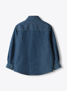 Cotton denim shirt - Blue | Il Gufo