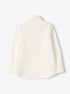 Chemise button-down en piqué - Blanc | Il Gufo