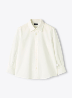 Regular fit poplin shirt - White | Il Gufo