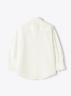 Regular fit poplin shirt - White | Il Gufo