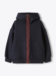 Cotton hoodie - Blue | Il Gufo