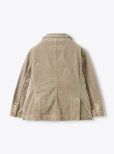 Corduroy velvet blazer - Brown | Il Gufo
