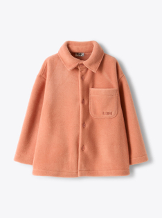 Fleece shirt jacket - Pink | Il Gufo