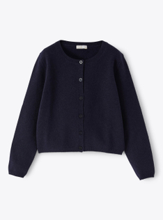 Merino wool cardigan - Blue | Il Gufo