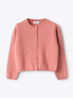 Cashmere cardigan - Pink | Il Gufo