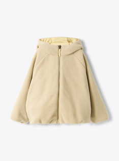 Reversible jacket in nylon and fleece - Желтый | Il Gufo