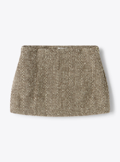 Jupe en drap avec strass - Marrone | Il Gufo