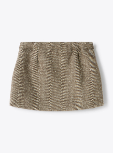 Jupe en drap avec strass - Marrone | Il Gufo