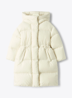 Flared down jacket with hood - БЕЛЫЙ | Il Gufo