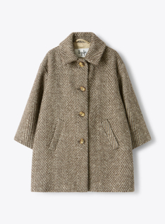 Manteau en drap avec strass - Marrone | Il Gufo