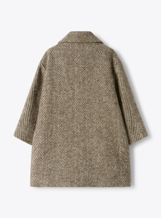 Manteau en drap avec strass - Marrone | Il Gufo