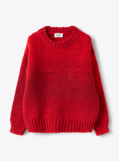 Gradient wool-blend sweater - Red | Il Gufo