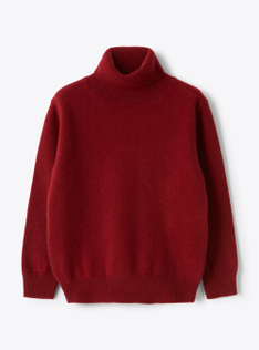 Pull col roulé en cachemire - Rouge | Il Gufo