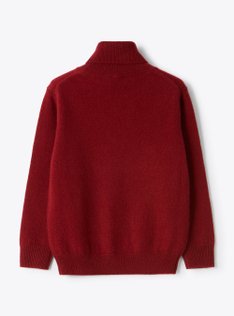 Pull col roulé en cachemire - Rouge | Il Gufo