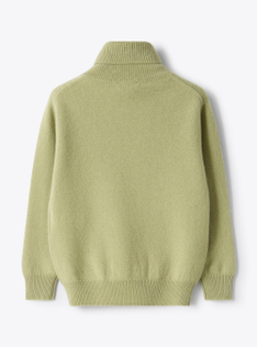 Cashmere turtleneck sweater - Green | Il Gufo
