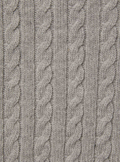 Maglione a trecce in lana - Grigio | Il Gufo