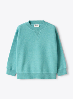 Maglione in misto cotone - Azzurro | Il Gufo